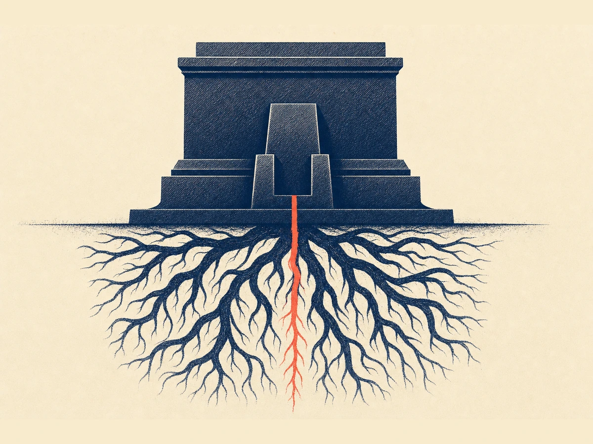 A solid structure with deep roots, built to keep working after we step back.
