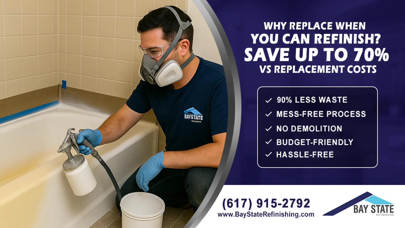 An ad Massive Impact designed for Bay State Refinishing.