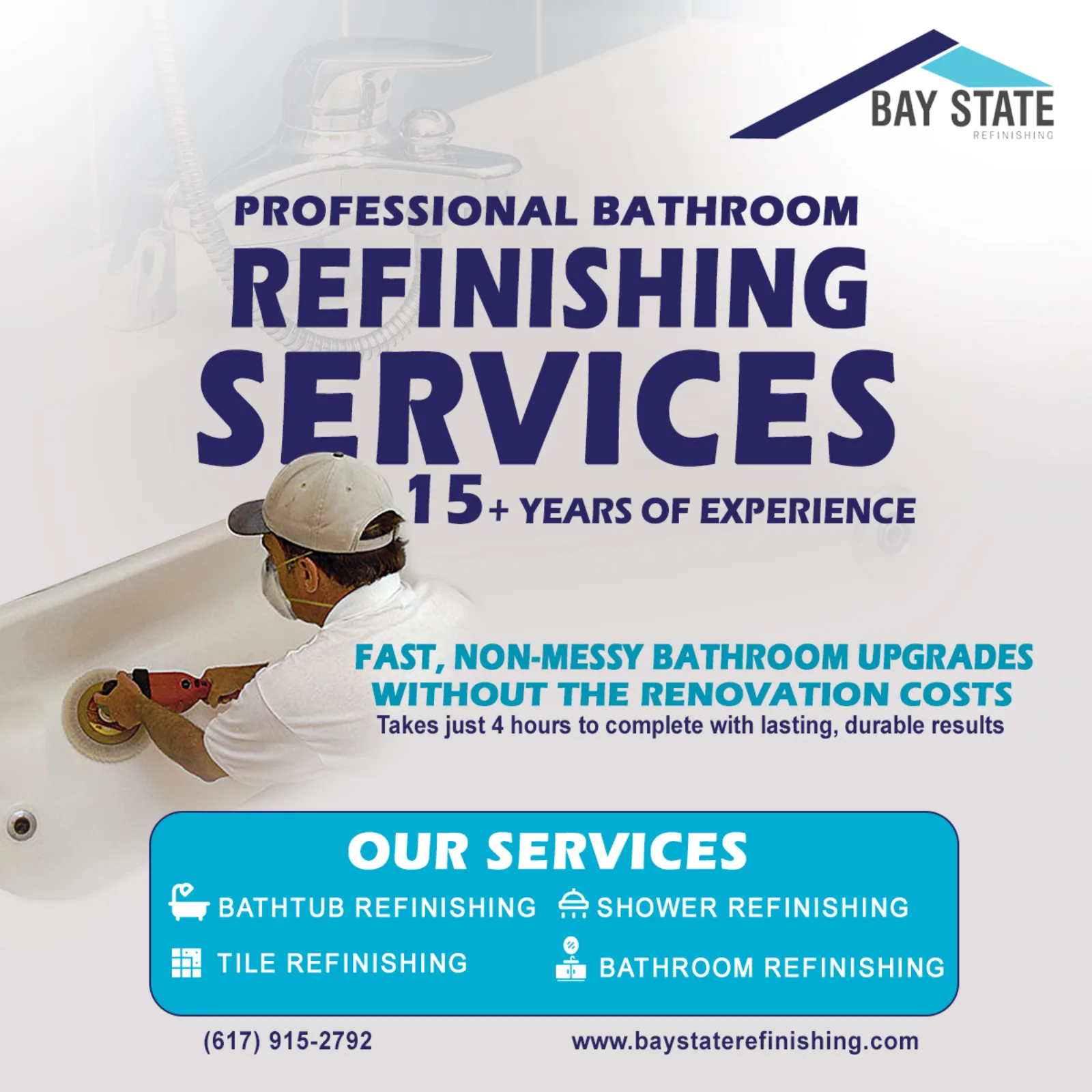 An ad Massive Impact designed for Bay State Refinishing.