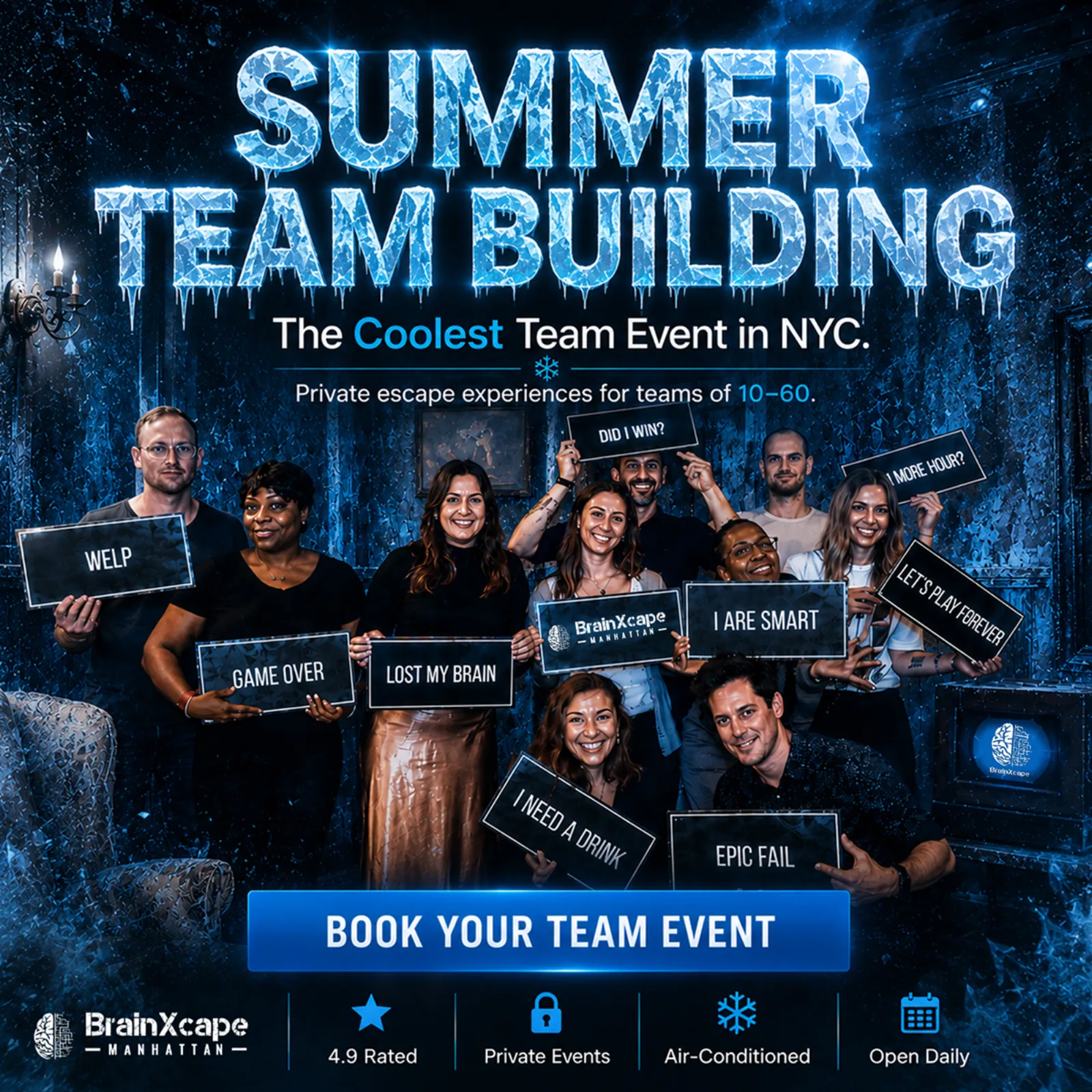 An ad Massive Impact designed for BrainXcape.