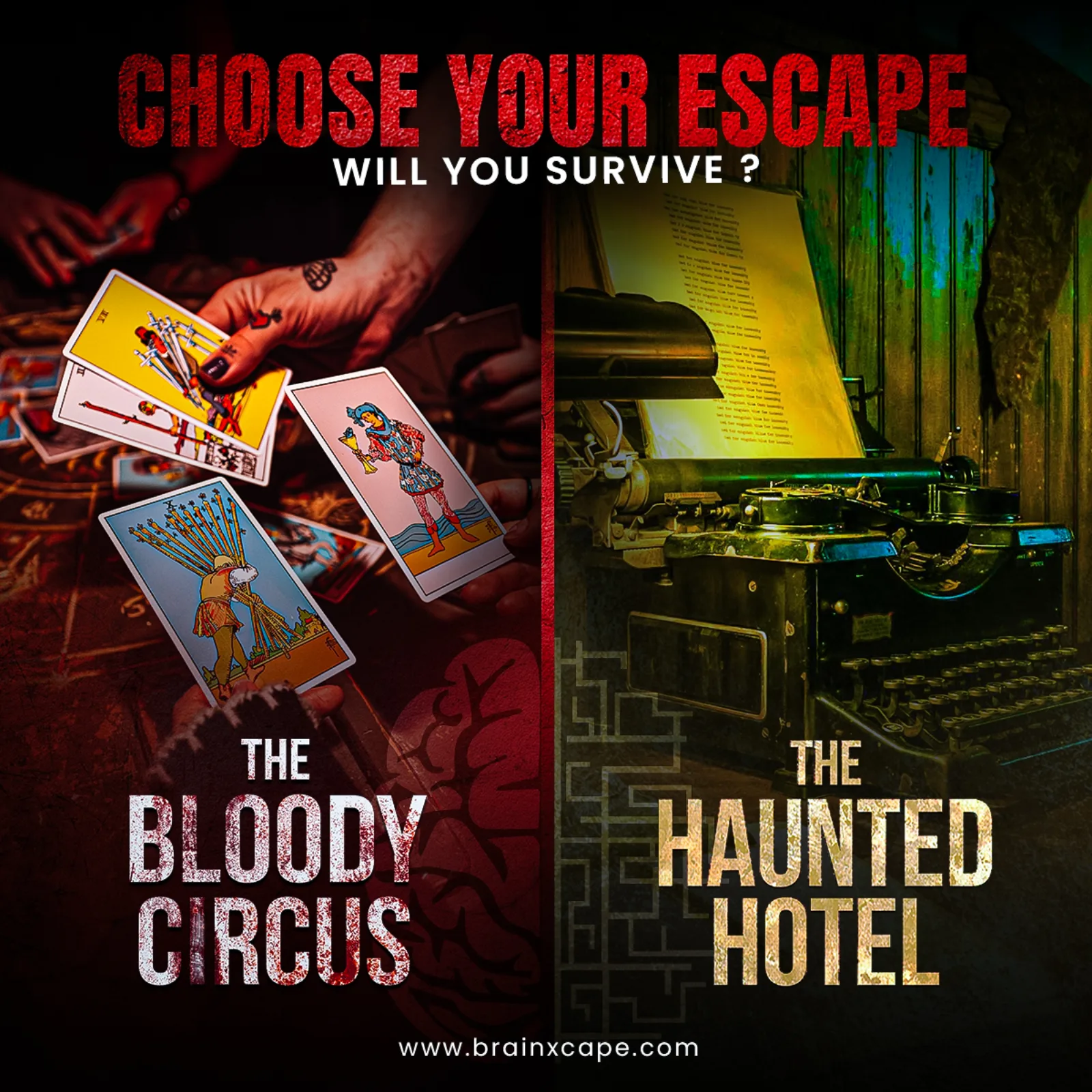 An ad Massive Impact designed for BrainXcape.