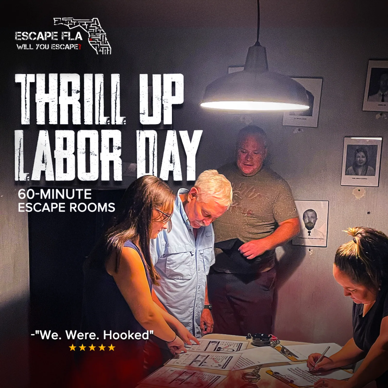 escape room Facebook ad