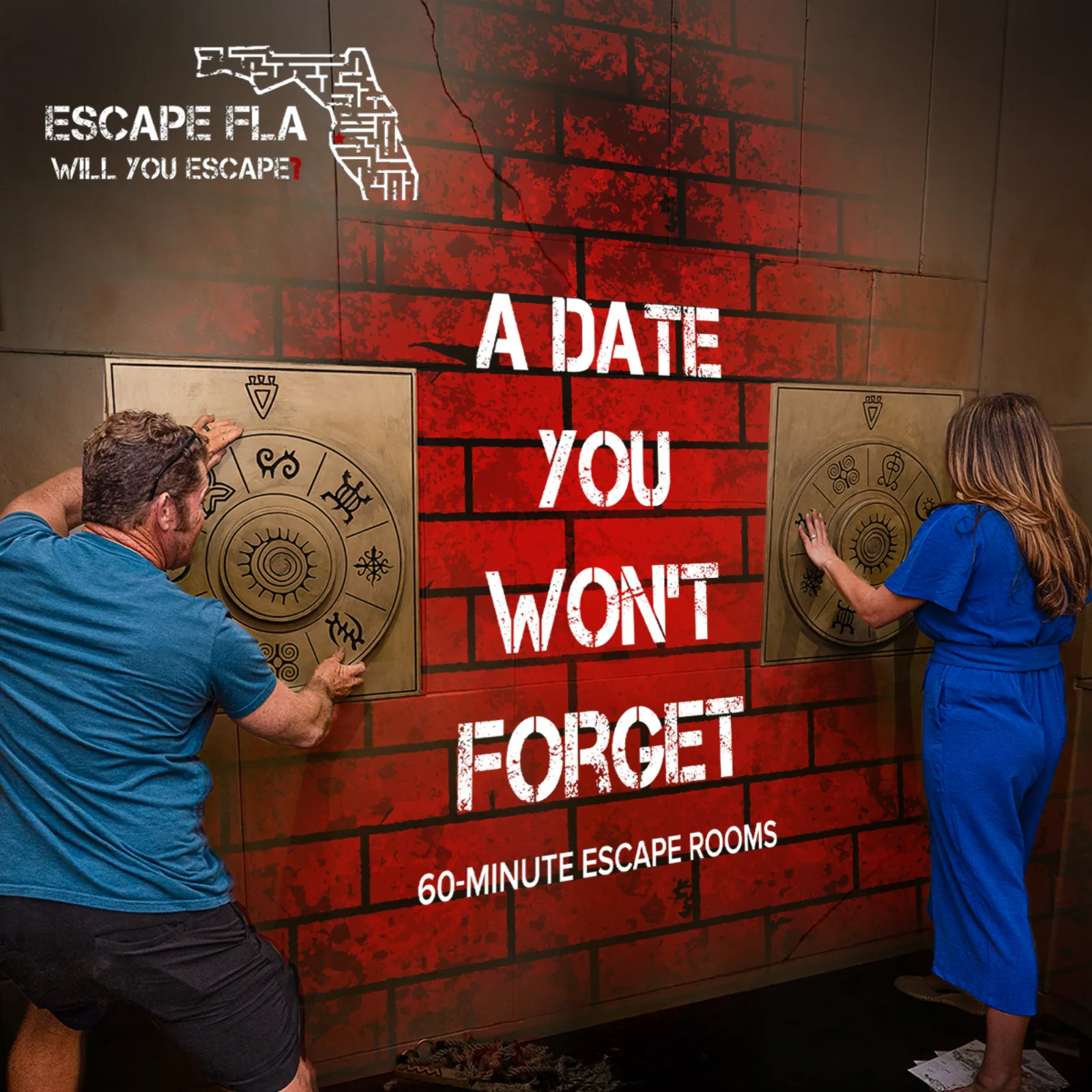 escape room Facebook ad
