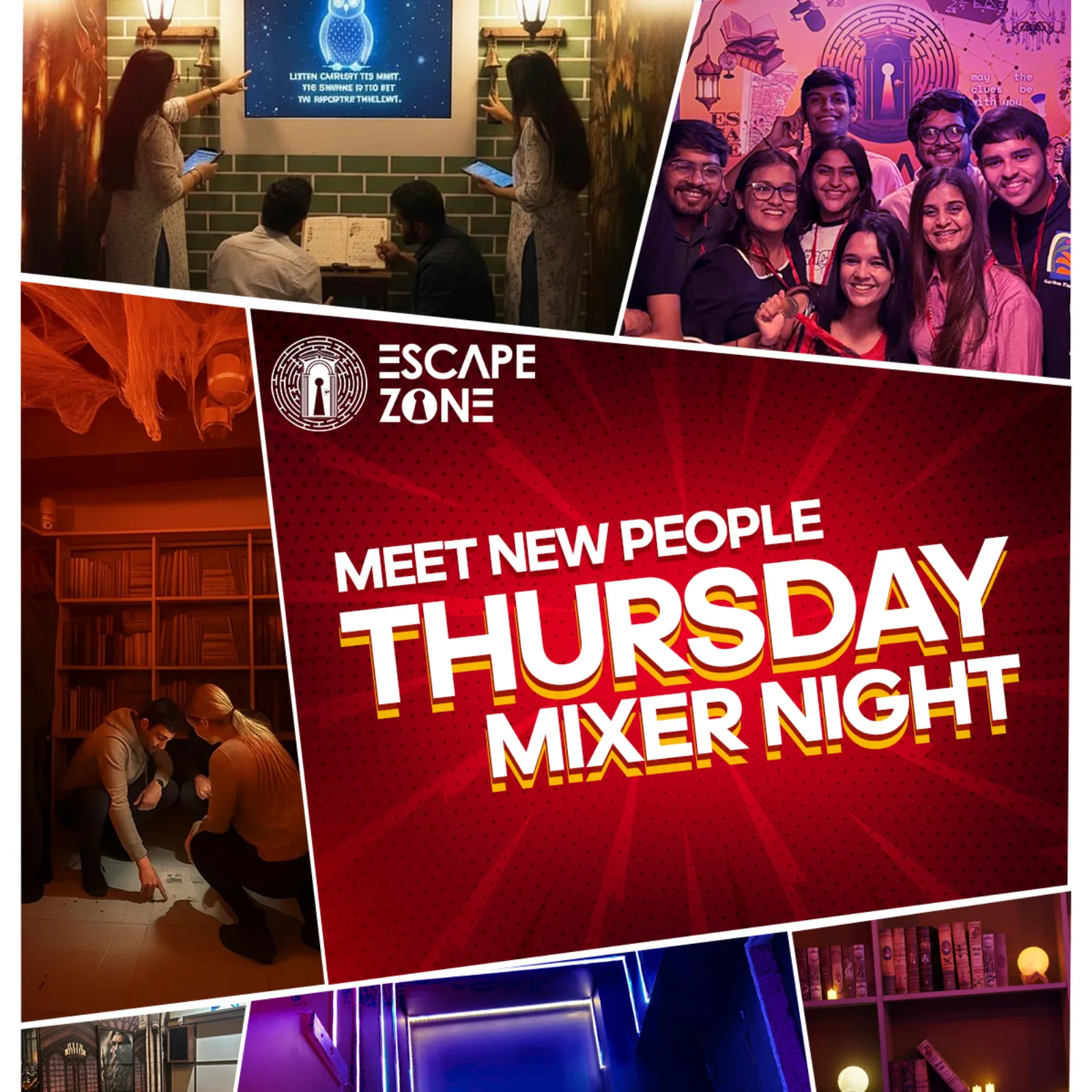 escape room Facebook ad