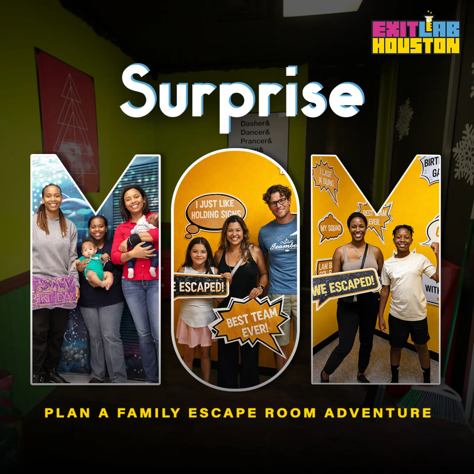A real ad creative Massive Impact designed for an escape-room account.