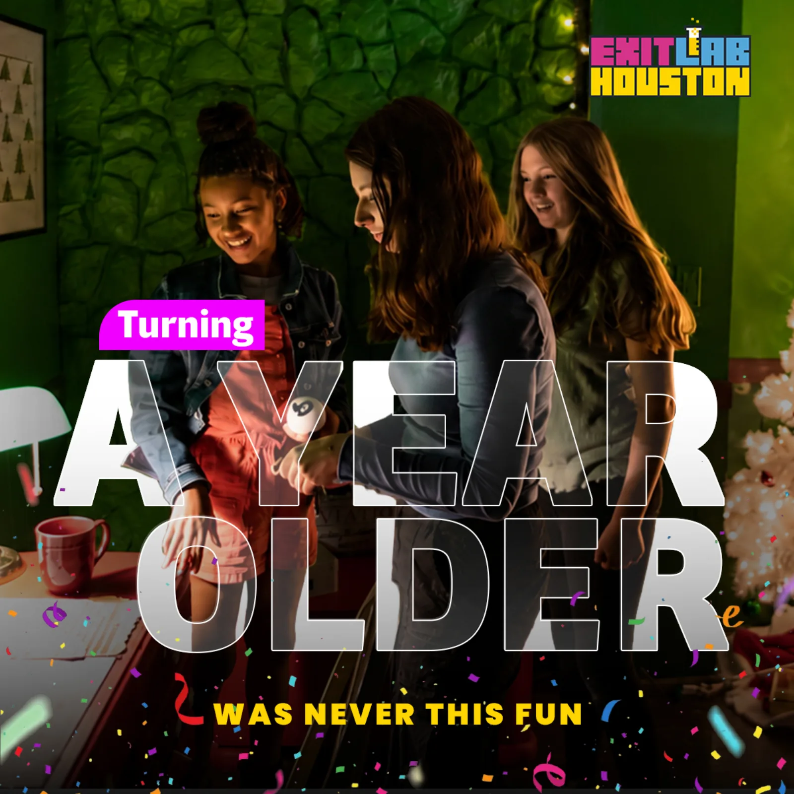 A real ad creative Massive Impact designed for an escape-room account.