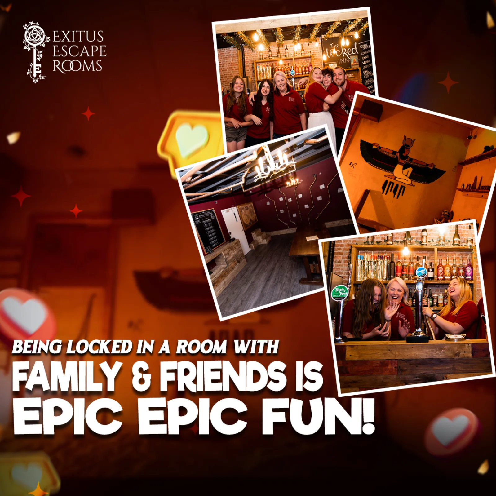 An ad Massive Impact designed for Exitus Escape Rooms.