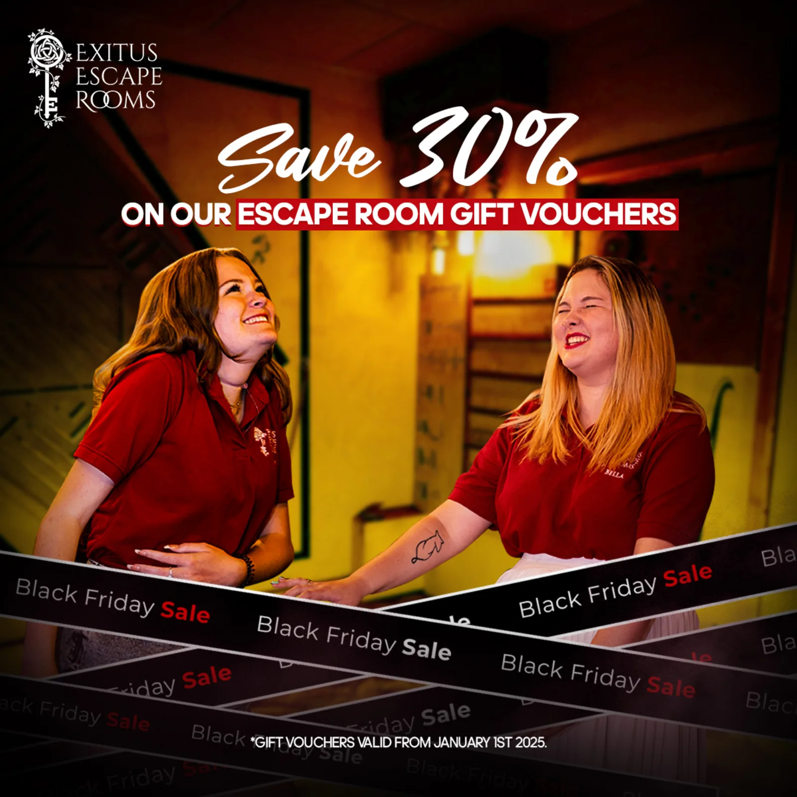 An ad Massive Impact designed for Exitus Escape Rooms.