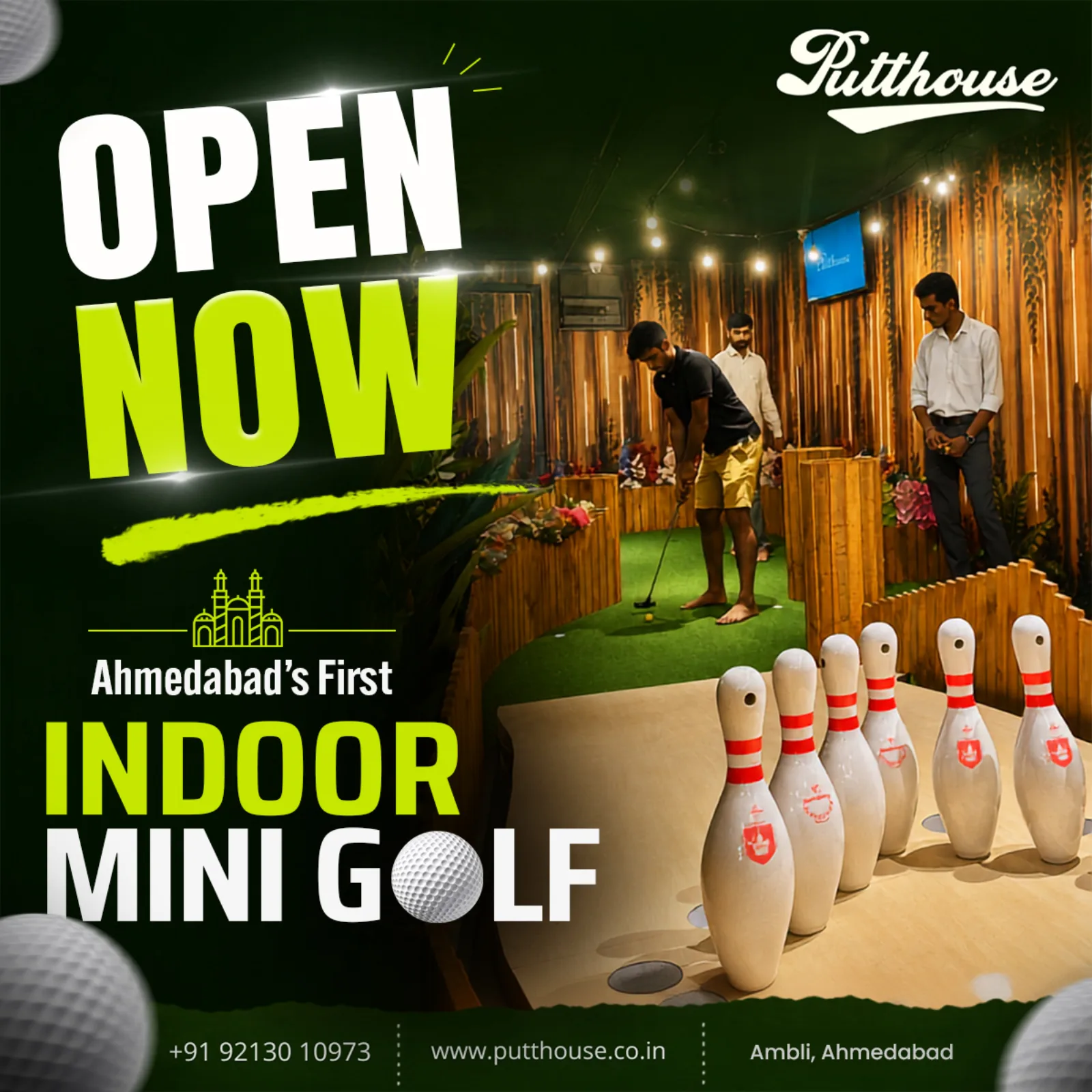 An ad Massive Impact designed for Putt House.
