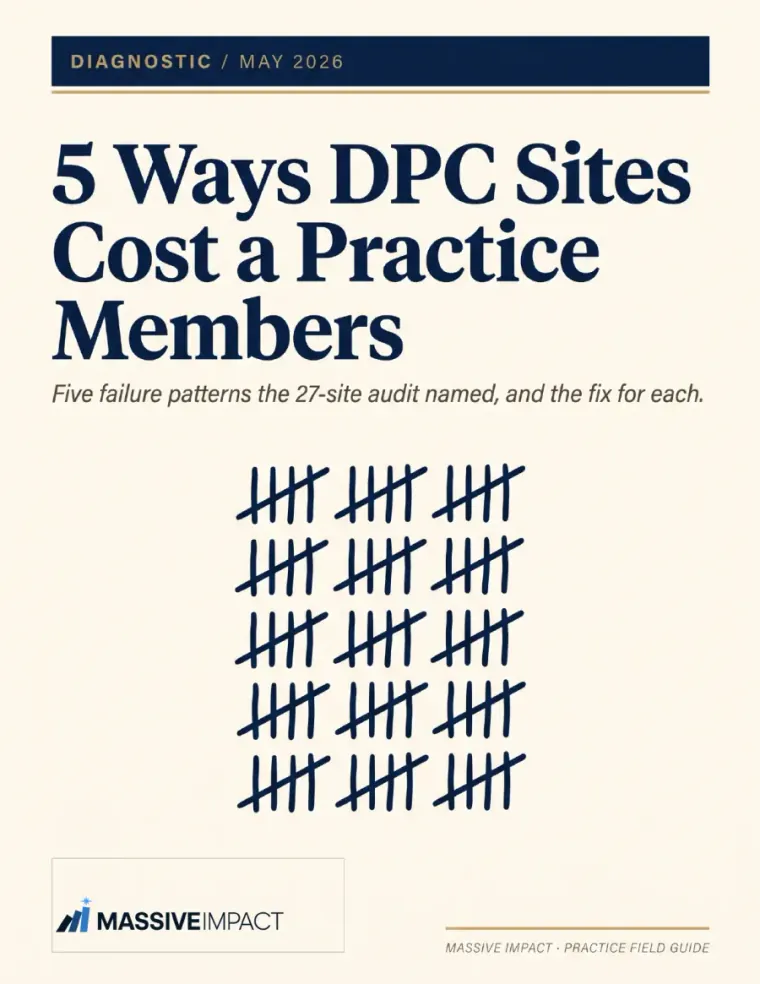 Cover of 5 Ways DPC Sites Cost a Practice Members