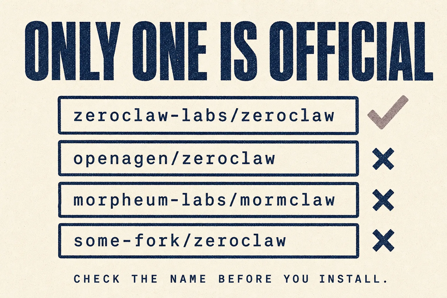 Only one is official