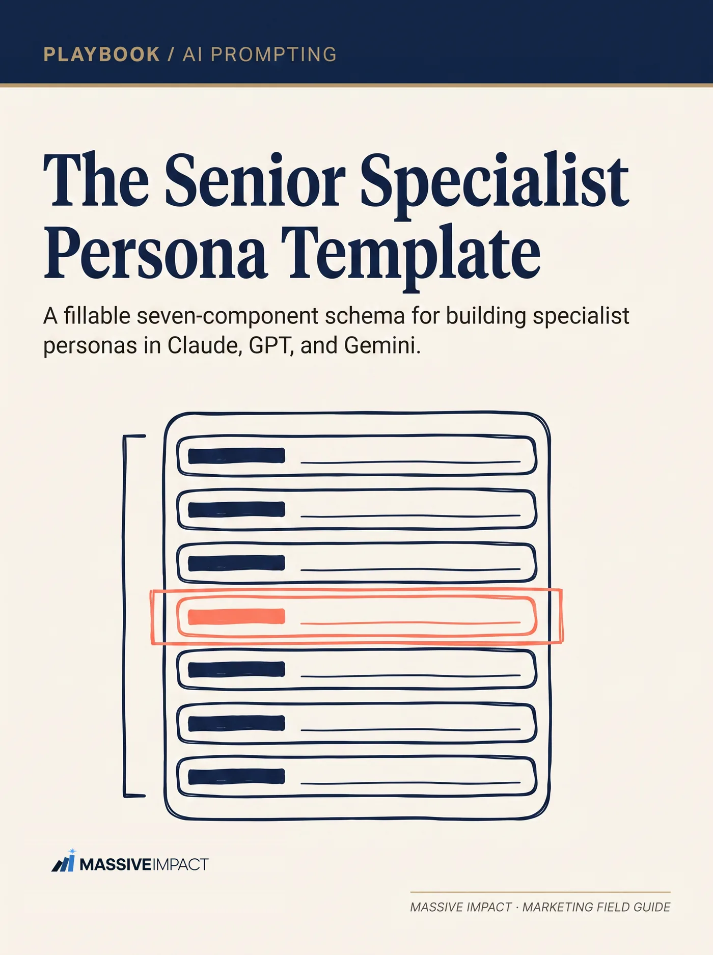 Cover of The Senior Specialist Persona Template