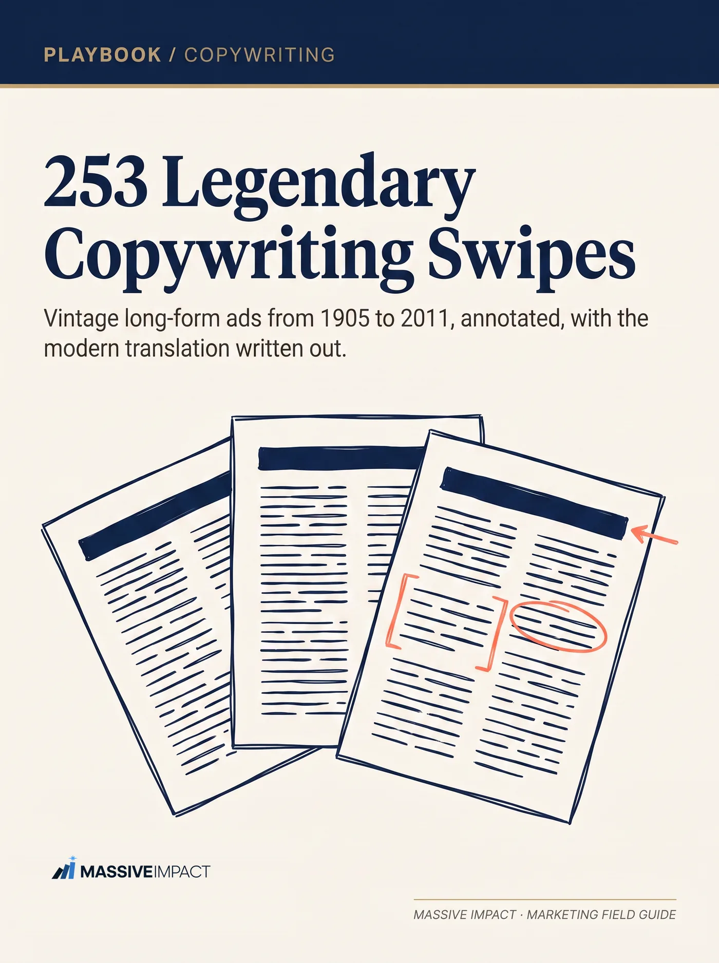 Cover of 253 Legendary Copywriting Swipes