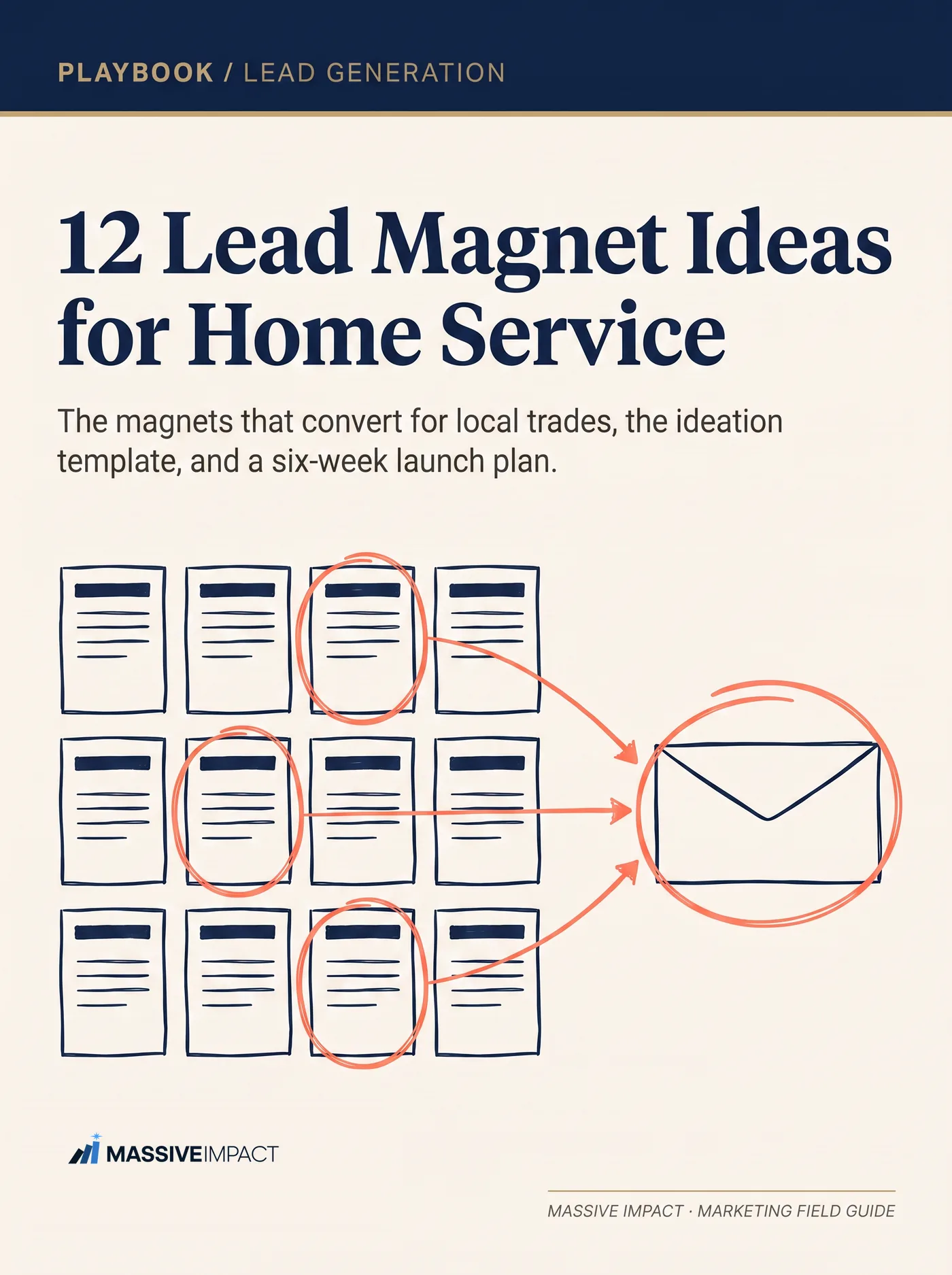 Cover of 12 Lead Magnet Ideas for Home Service