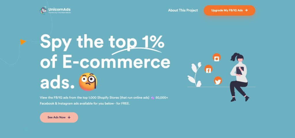 unicorn ads facebook instagram ad library tool