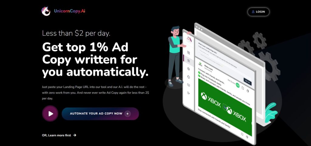 unicorncopy ai ad copy tool