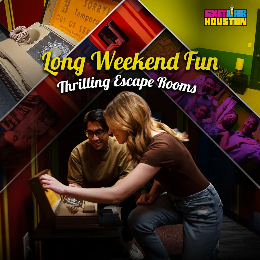 A real escape-room ad creative Massive Impact designed for Exit Lab.