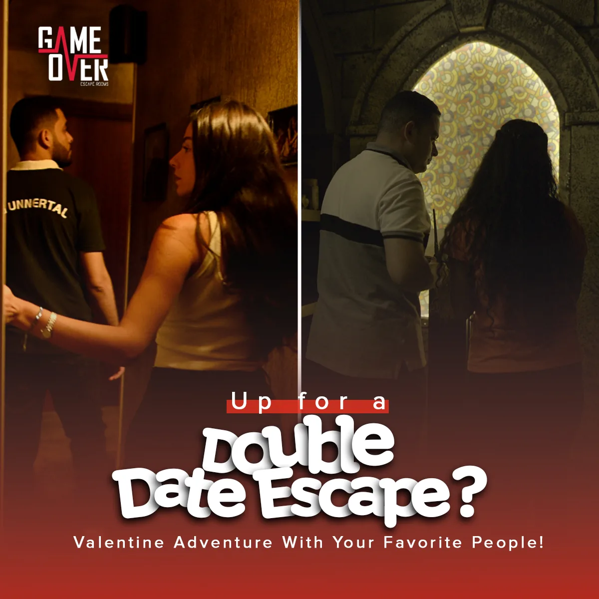 Game Over Valentine's Day ad: Up for a Double Date Escape?