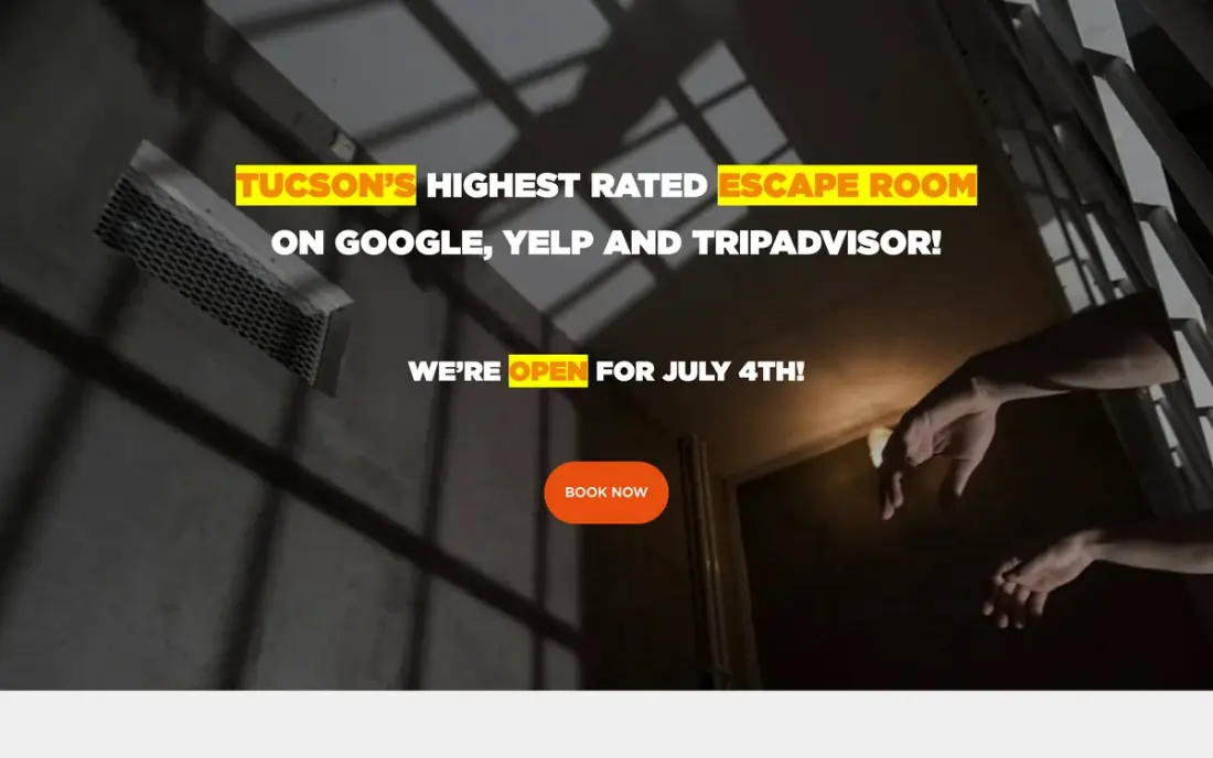 The Fox in a Box Tucson website. Massive Impact ran their Google Ads.